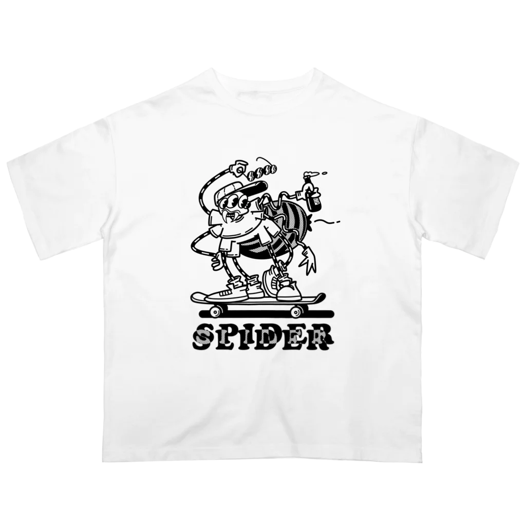 nidan-illustrationの"SPIDER SLIDER" オーバーサイズTシャツ