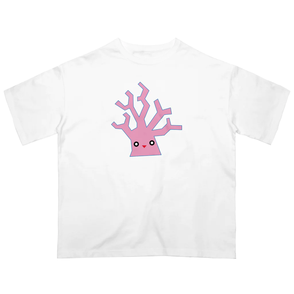 ゴロニャーのダサT屋さんのサンゴの日 対応グッズ サンゴくん Oversized T-Shirt