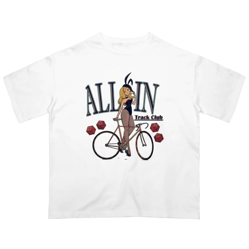 nidan-illustrationの"ALL IN -Track Club-" オーバーサイズTシャツ