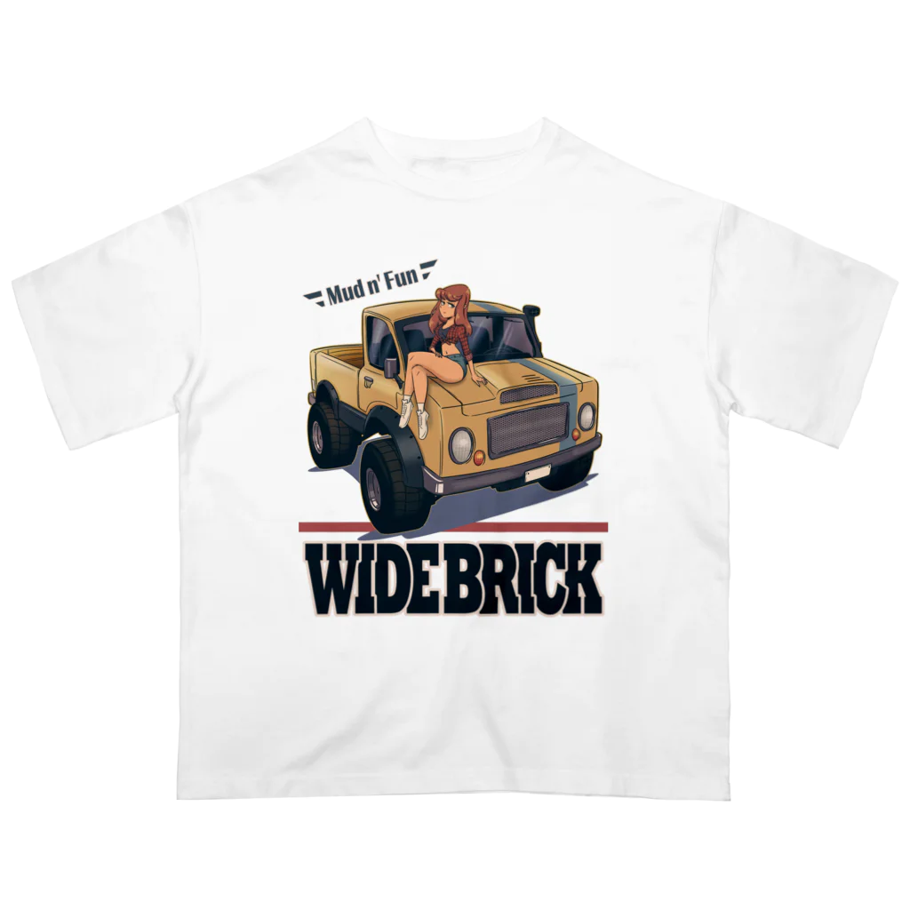 nidan-illustrationの"WIDE BRICK" オーバーサイズTシャツ