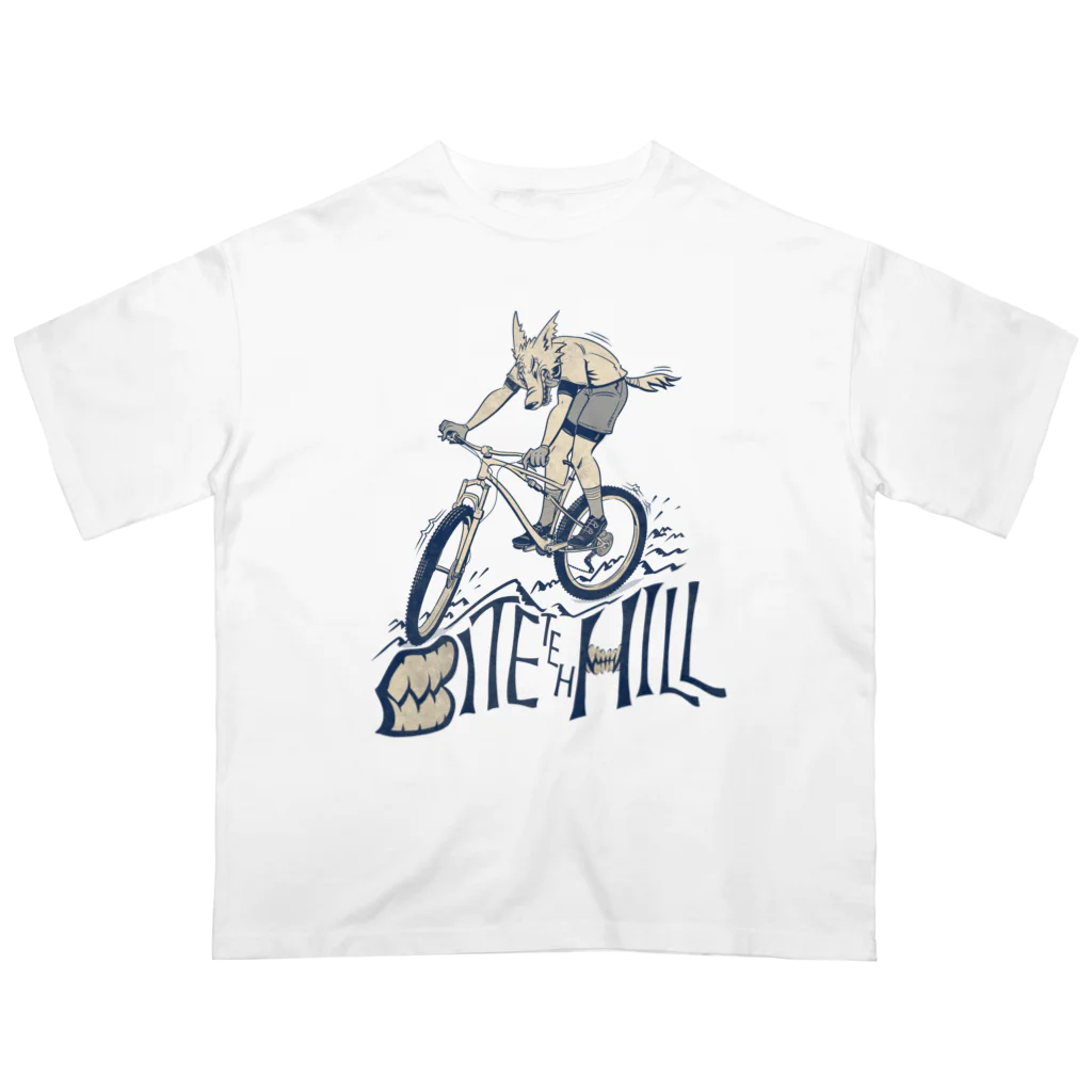 nidan-illustrationの"BITE the HILL" オーバーサイズTシャツ