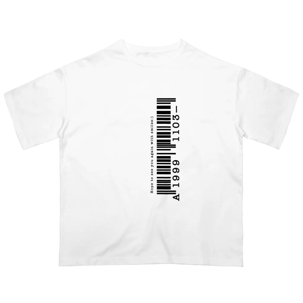 アライロのバーコード Oversized T-Shirt