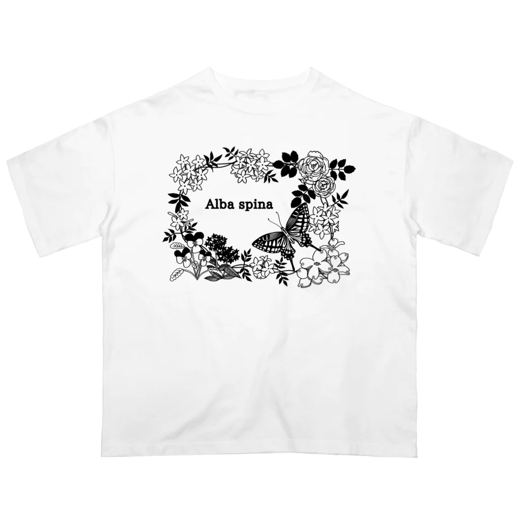 Alba spinaのボタニカル-バタフライ Oversized T-Shirt