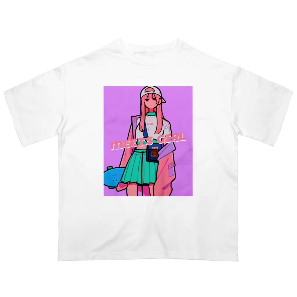 美好よしみのPastel Skater Oversized T-Shirt