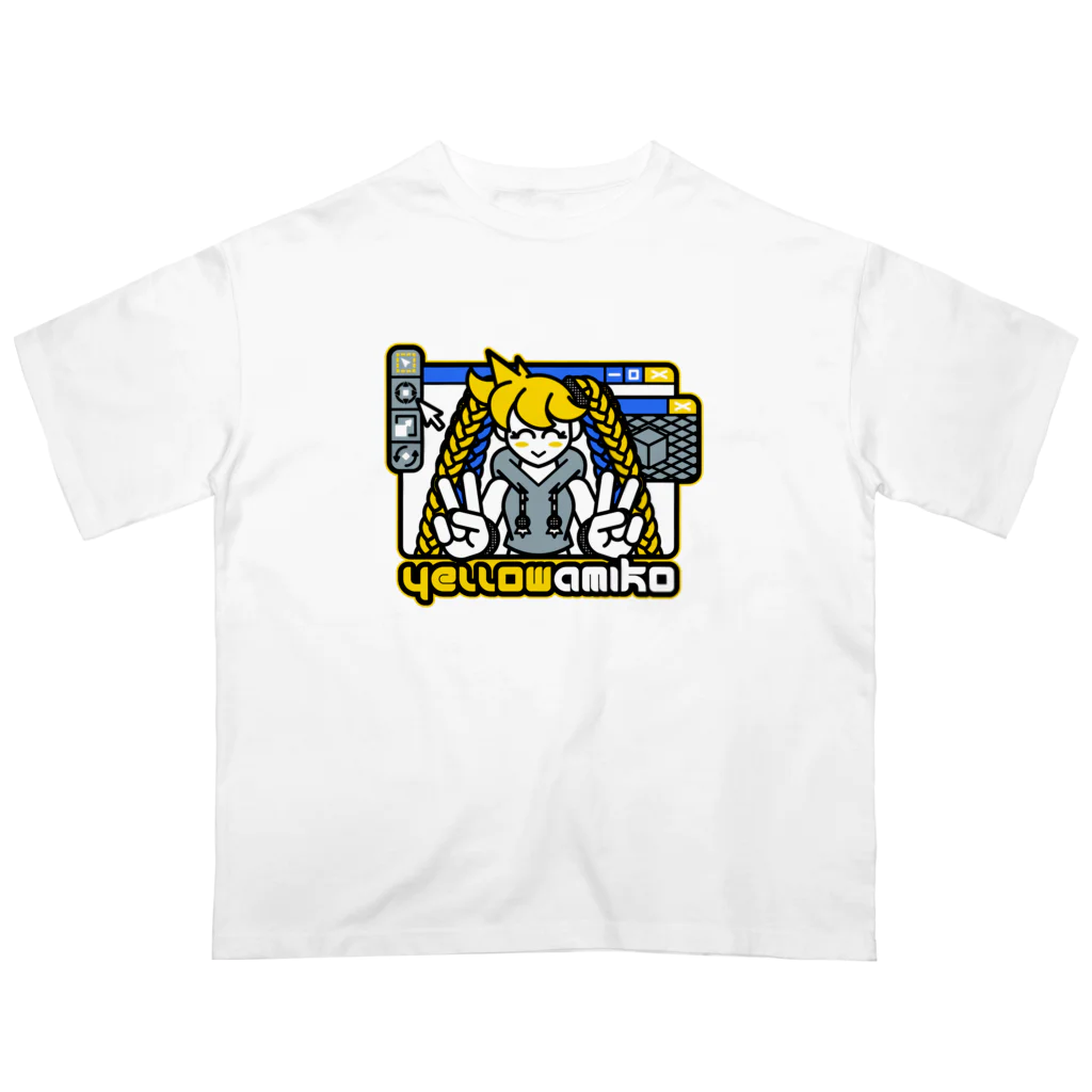 yellowAMIKO / studio gorillaSTARのAMIKO 3DCG【RickyWillデザイン】 オーバーサイズTシャツ