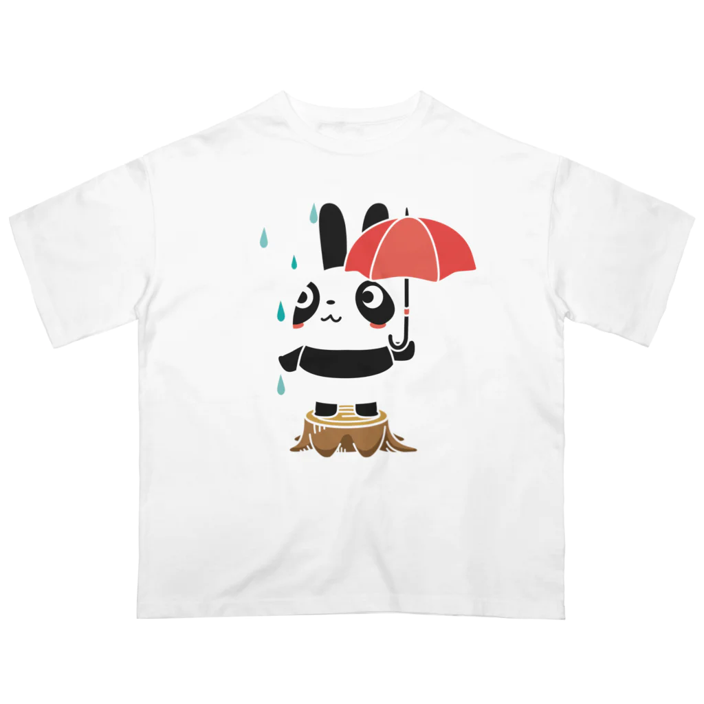 イラスト MONYAAT のラビットパンダ Oversized T-Shirt