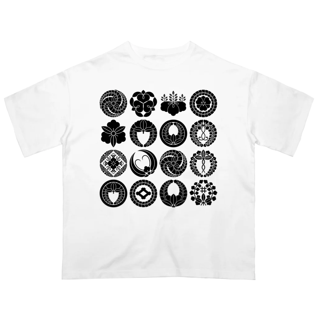 色々雑貨屋さんの家紋色々 オーバーサイズTシャツ