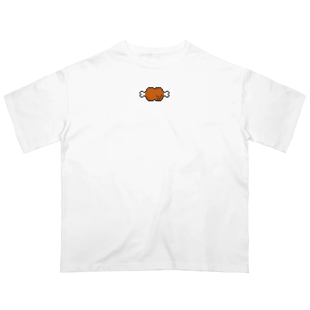 yuNN3のまんが肉　ドット絵 Oversized T-Shirt