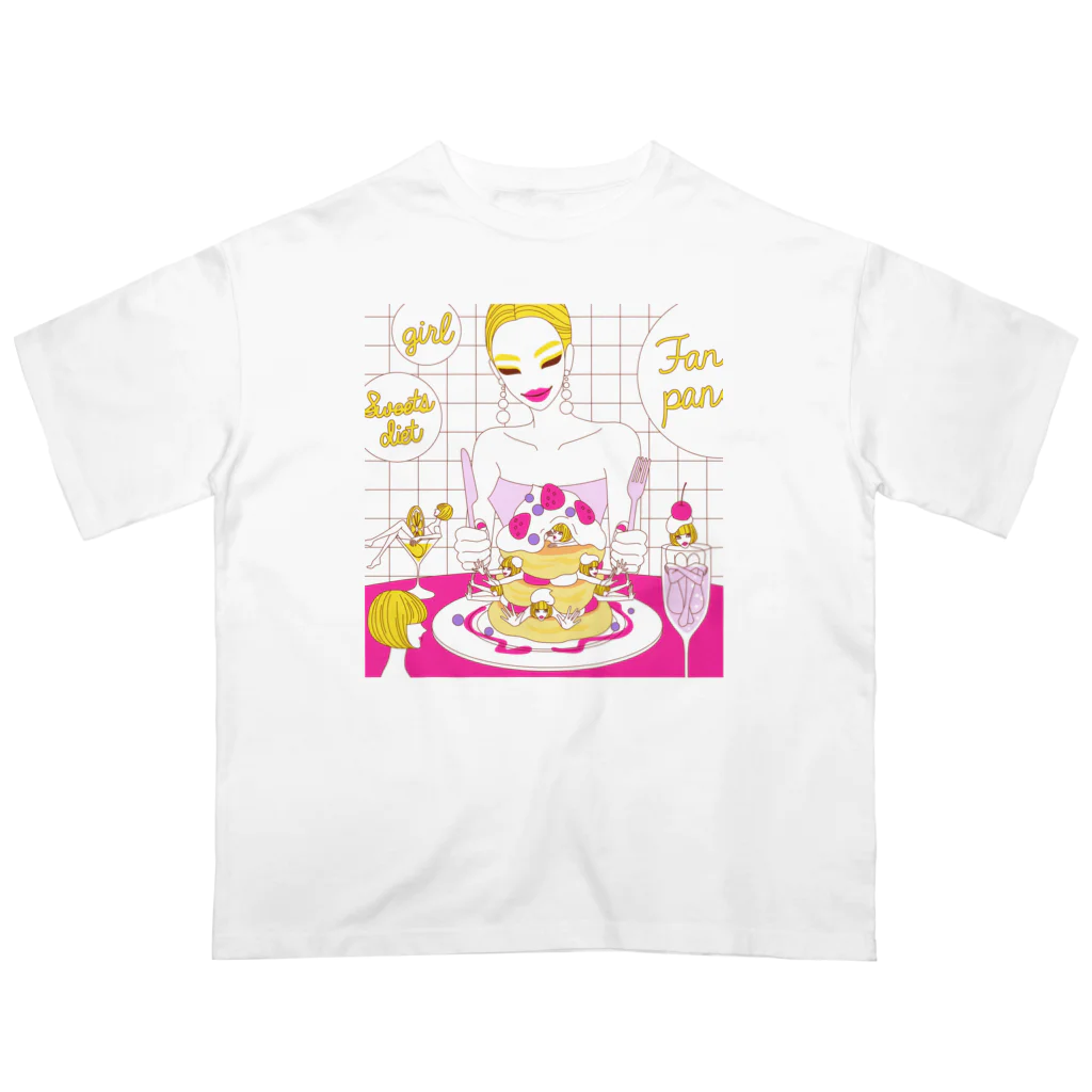 sachiko2004shopのFANCY PANCAKE オーバーサイズTシャツ