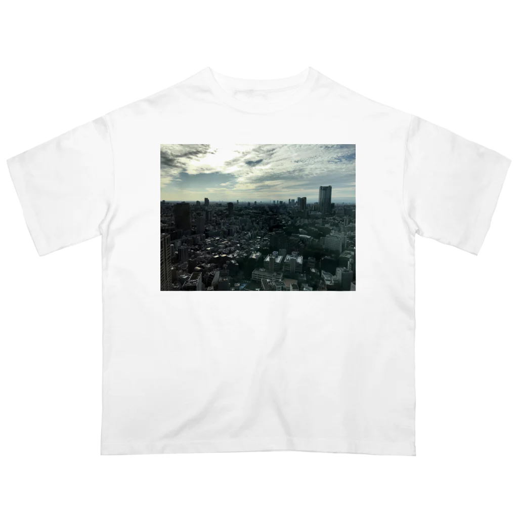 いそがしくてもメシの空の写真シリーズ5 オーバーサイズTシャツ