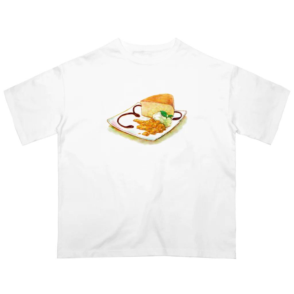 志瓜のSUZURIのふわふわスフレチーズケーキ オーバーサイズTシャツ