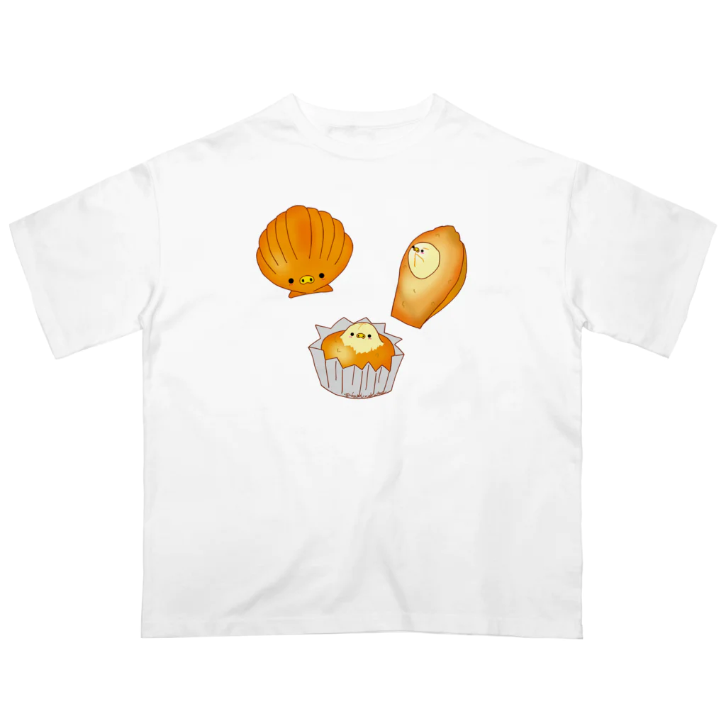 Draw freelyのマドレーヌ オーバーサイズTシャツ