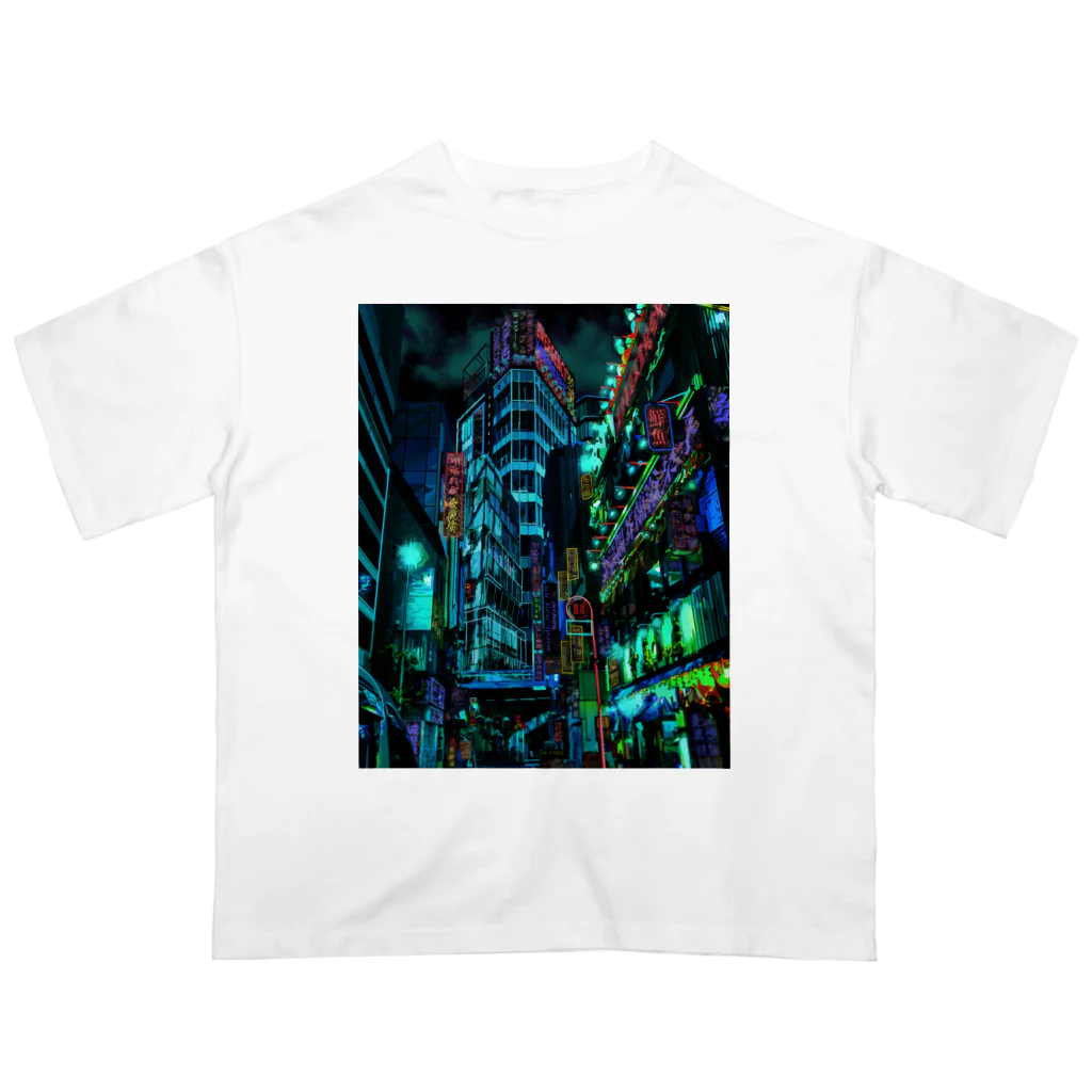 aero_acidのcyberpunk  tokyo Oversized T-Shirt