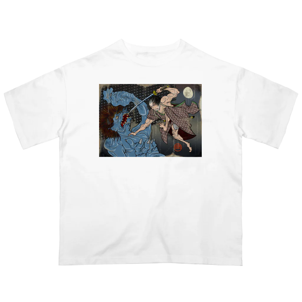 nidan-illustrationの"武者絵" 1-#1 オーバーサイズTシャツ