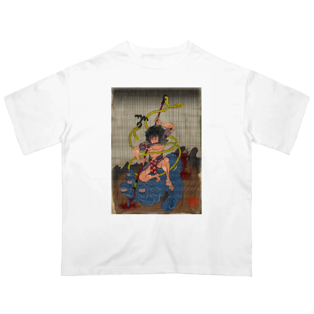 nidan-illustrationの"武者絵" 3-#1 Oversized T-Shirt