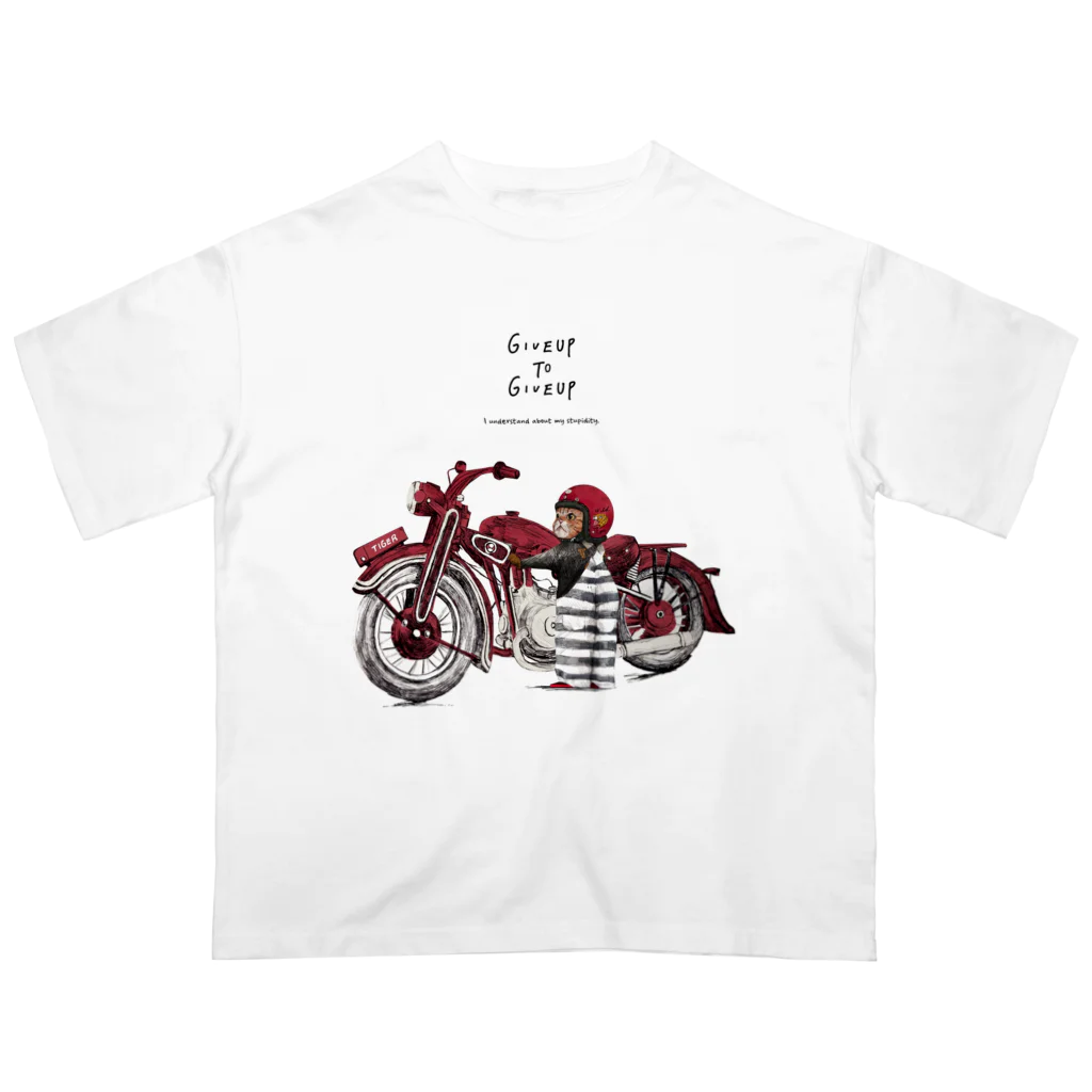 MAiのGive up to give up オーバーサイズTシャツ