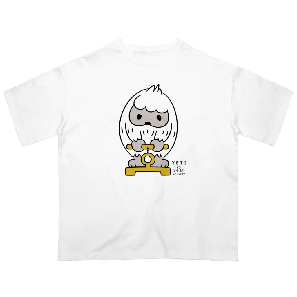 イラスト MONYAAT のはいきんりょくチェック L オーバーサイズTシャツ