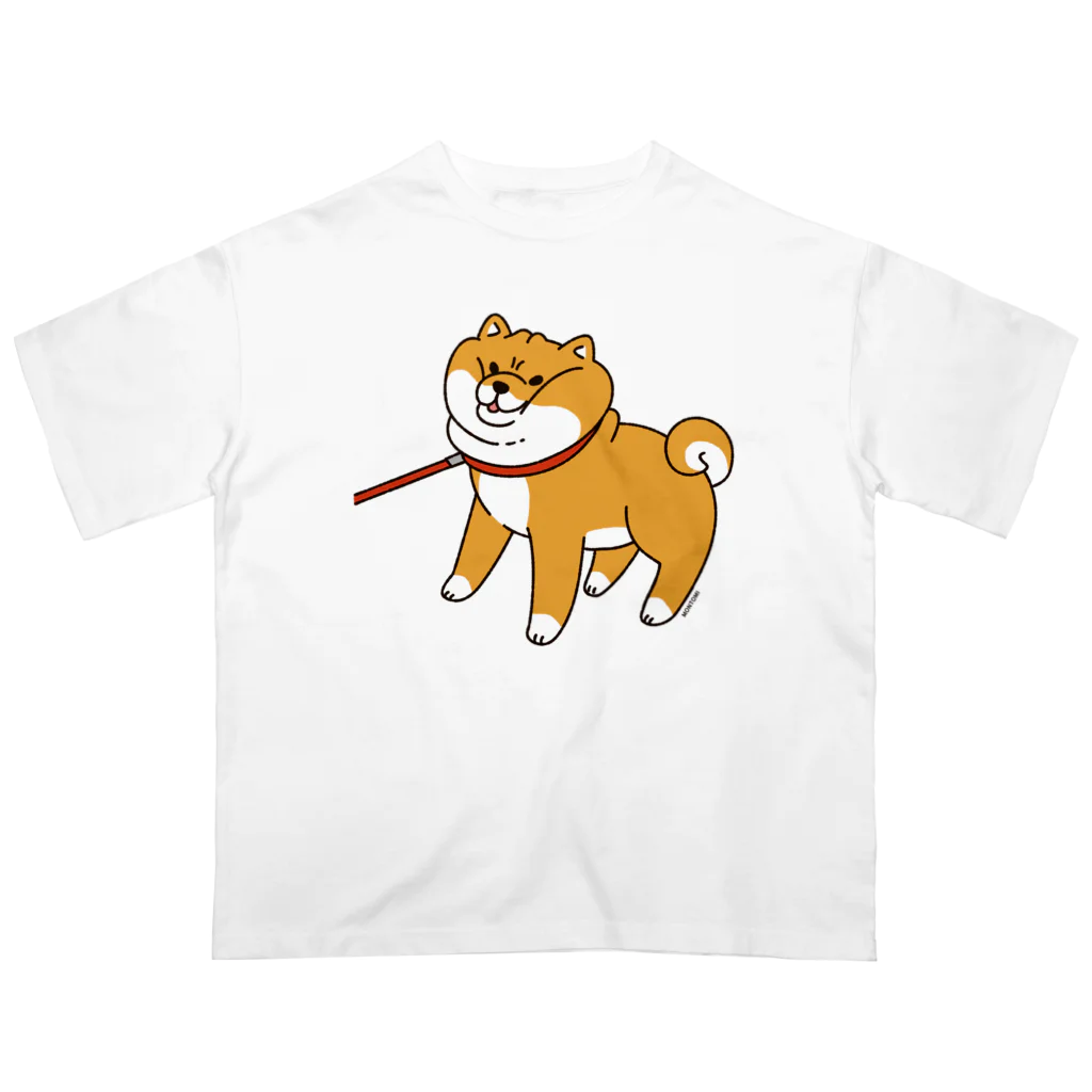 もんとみ | もっちり動物造形作家の散歩から帰りたくない柴犬 オーバーサイズTシャツ