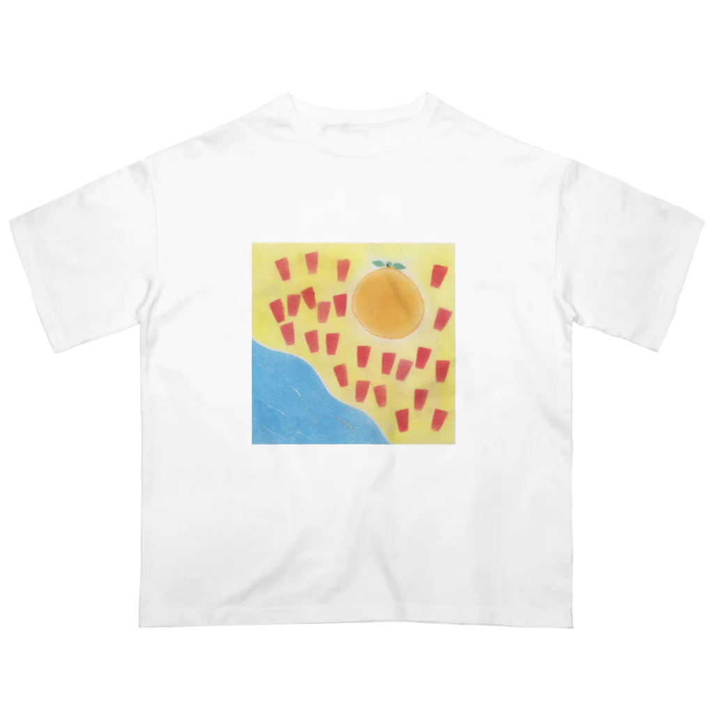 my pastel（いしはら　まさこ）の田舎の子供グッズ。 オーバーサイズTシャツ