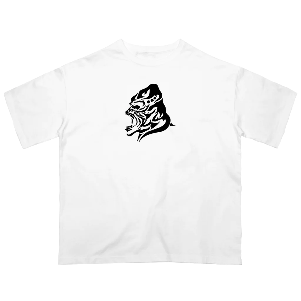 TRAVA design SHOPのゴリラトライバル Oversized T-Shirt