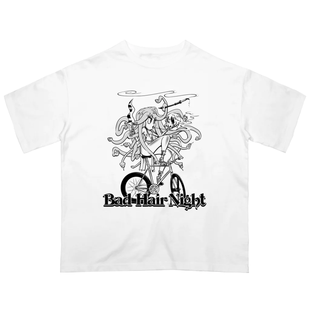 nidan-illustrationの“Bad Hair Night” オーバーサイズTシャツ