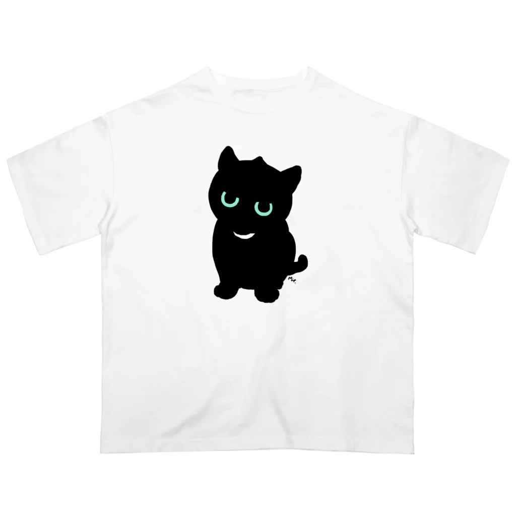 segasworksの黒猫 オーバーサイズTシャツ