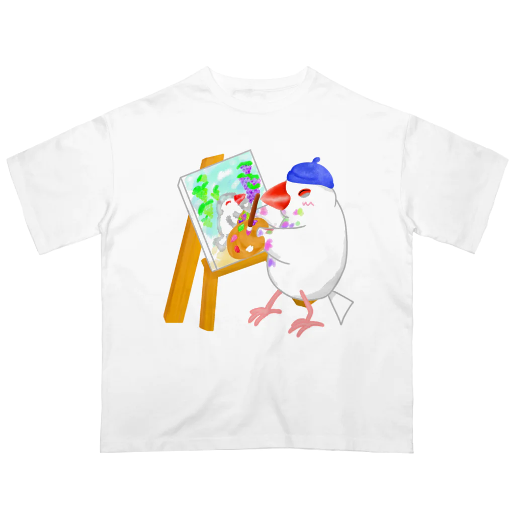 Lily bird（リリーバード）の芸術の秋文鳥 オーバーサイズTシャツ