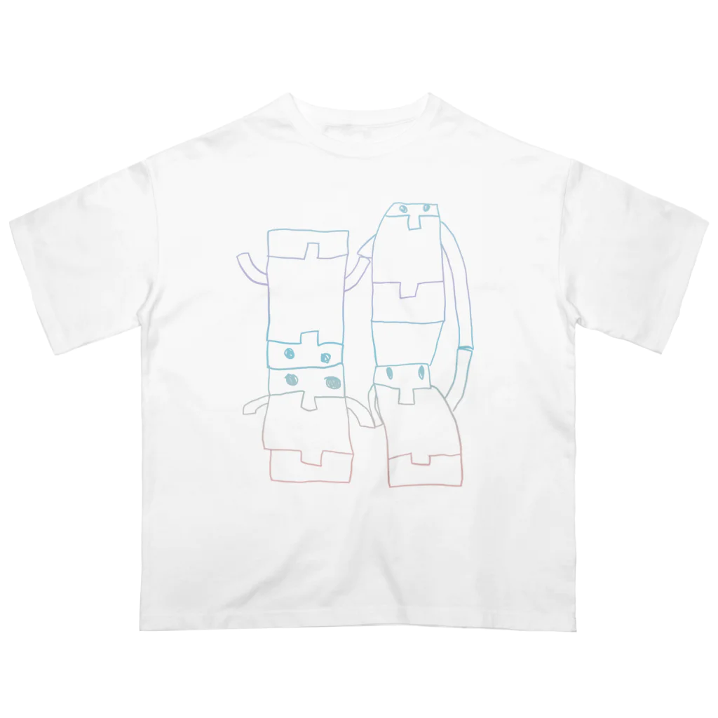 tettebolのトップルゲンガー　ミラージュ オーバーサイズTシャツ