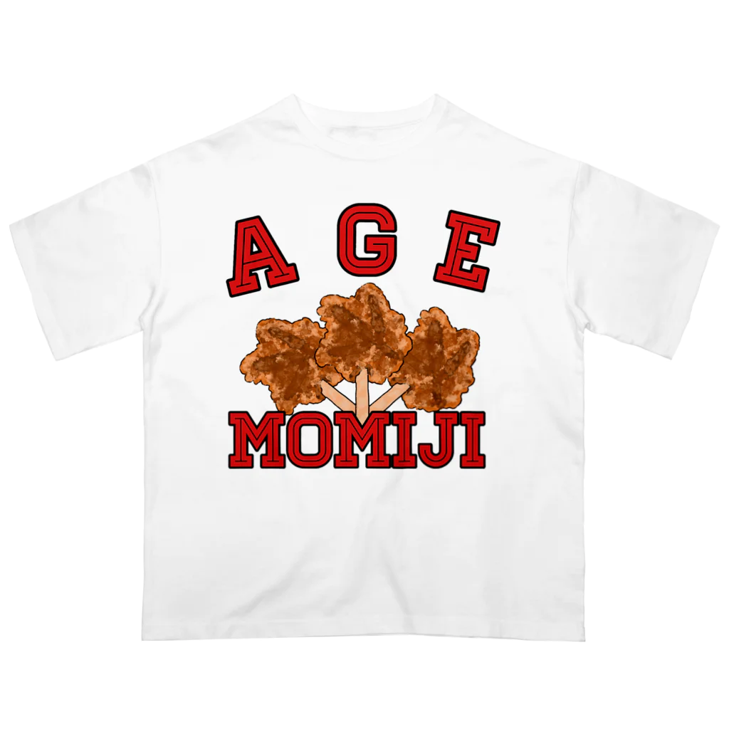 ヘンテコデザイン専門店　SYUNLABOのAGE MOMIJI オーバーサイズTシャツ