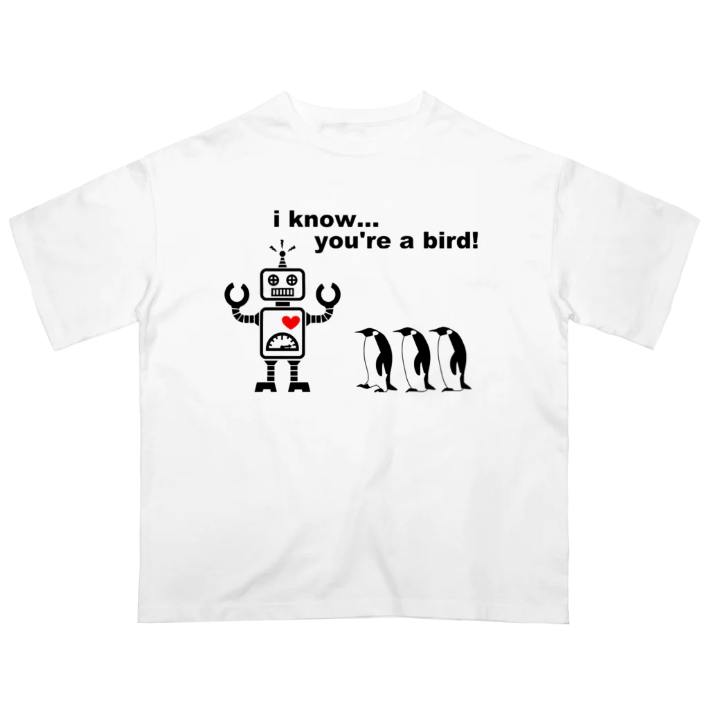 ブランケット大佐のペンギンとロボ オーバーサイズTシャツ