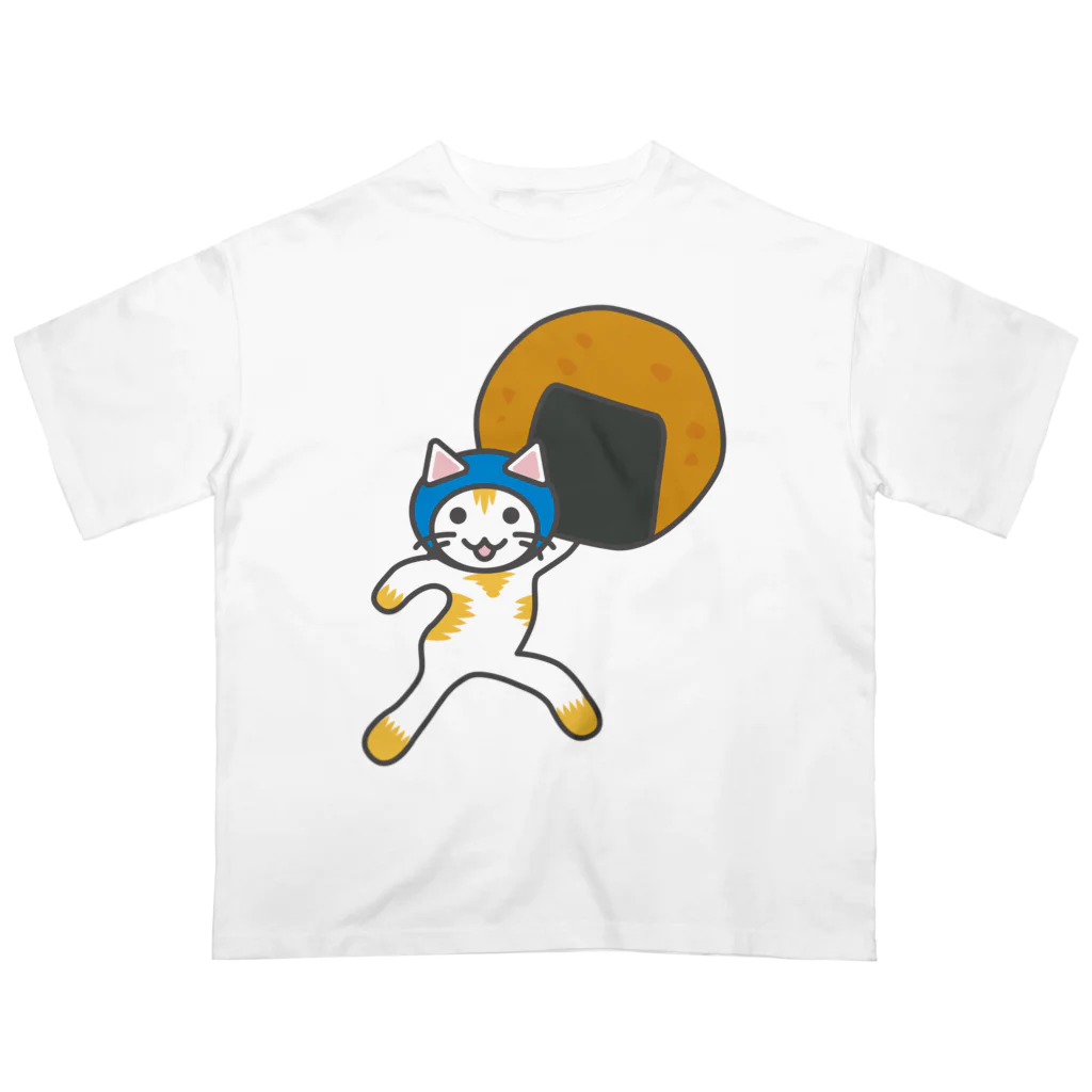 ヨープキャンが気になったのせんべいねこ オーバーサイズTシャツ