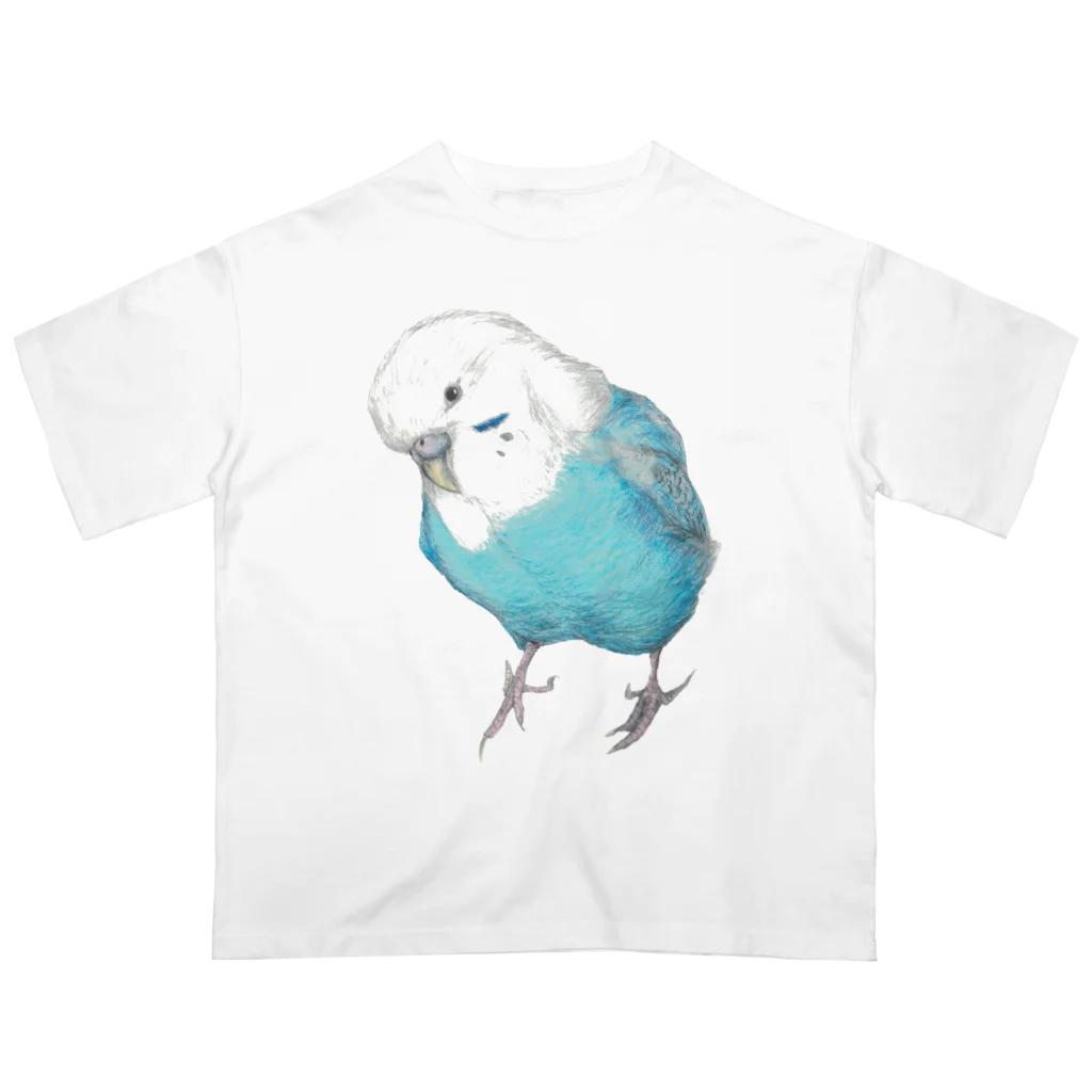 森図鑑の[森図鑑]セキセイインコ オパーリン オーバーサイズTシャツ