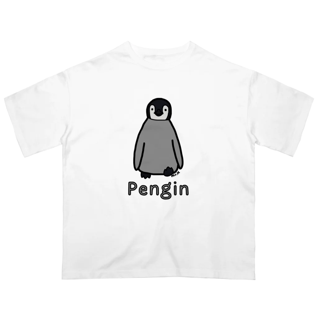 MrKShirtsのPengin (ペンギン) 色デザイン Oversized T-Shirt
