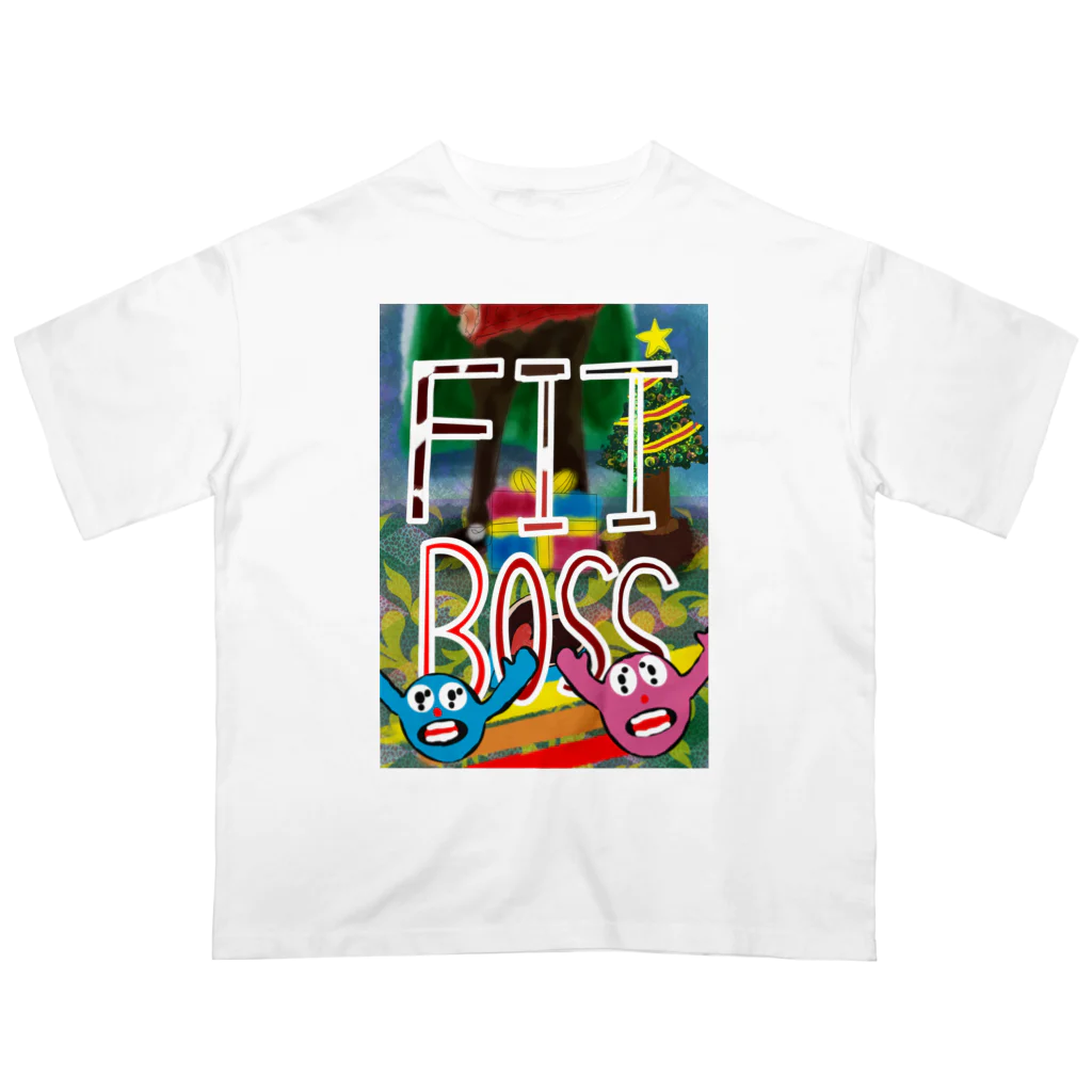 AkironBoy's_Shopの第二弾　【クリスマス】と【バレンタインデー】が合体したら「FIT BOSS」となった‼︎ Oversized T-Shirt