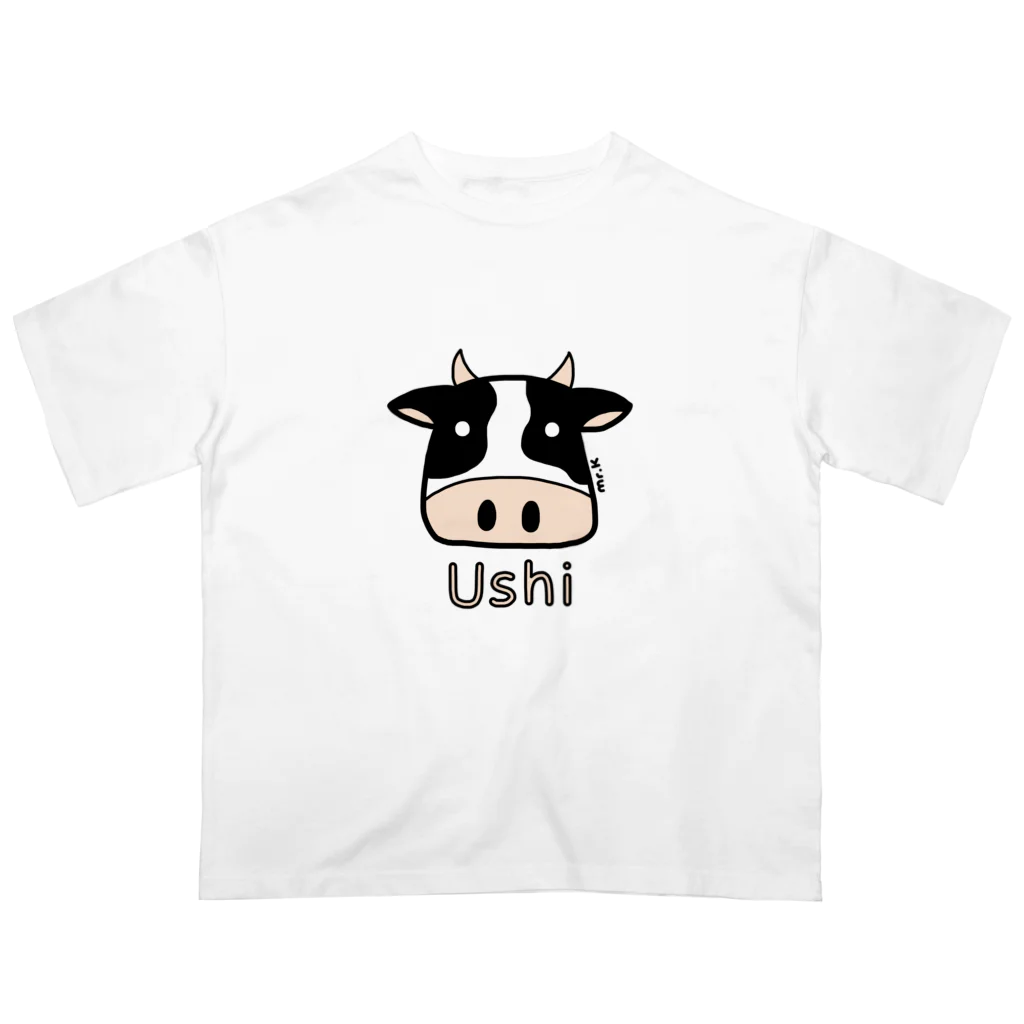 MrKShirtsのUshi (牛) 色デザイン オーバーサイズTシャツ