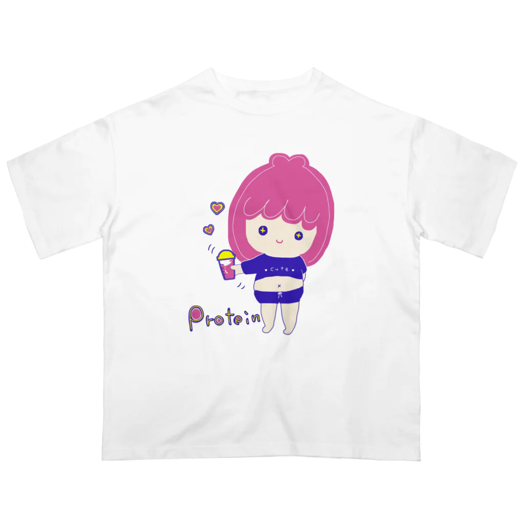 rurugirlのプロテイン女子 オーバーサイズTシャツ