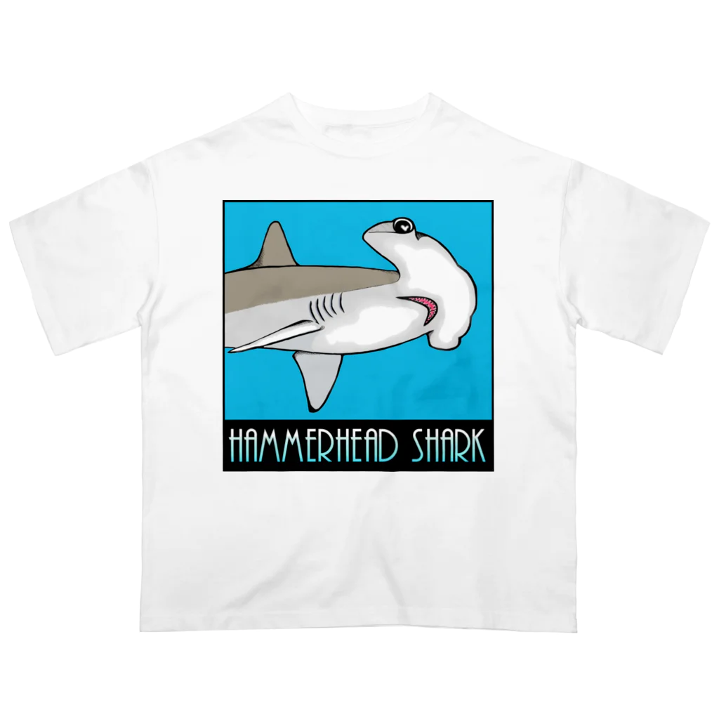 LalaHangeulのHammerhead shark(撞木鮫) Oversized T-Shirt