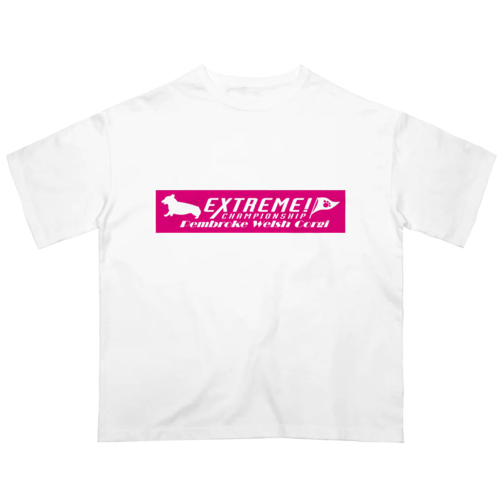 ドッグライフプランはしもとのエクストリーム×ウェルシュコーギー・ペンブローク Oversized T-Shirt