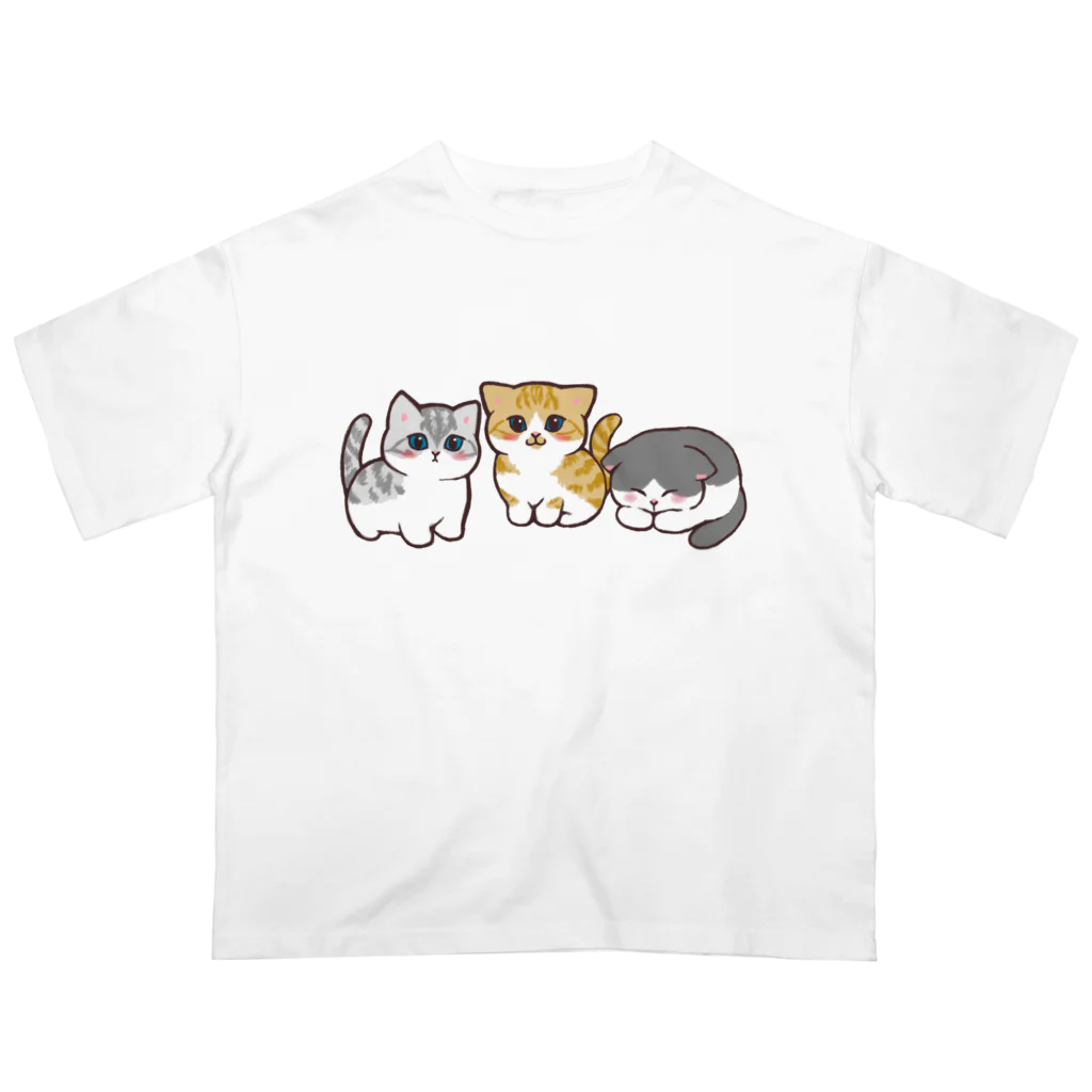 ふわにゃんshopののんびりにゃんず Oversized T-Shirt