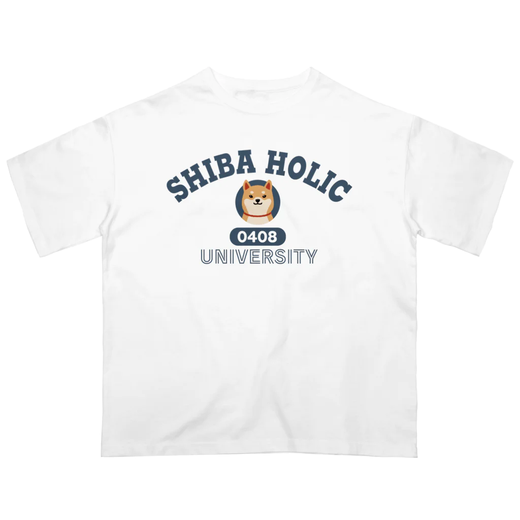 しばじるしデザインのSHIBA HOLIC（柴犬中毒大学） オーバーサイズTシャツ