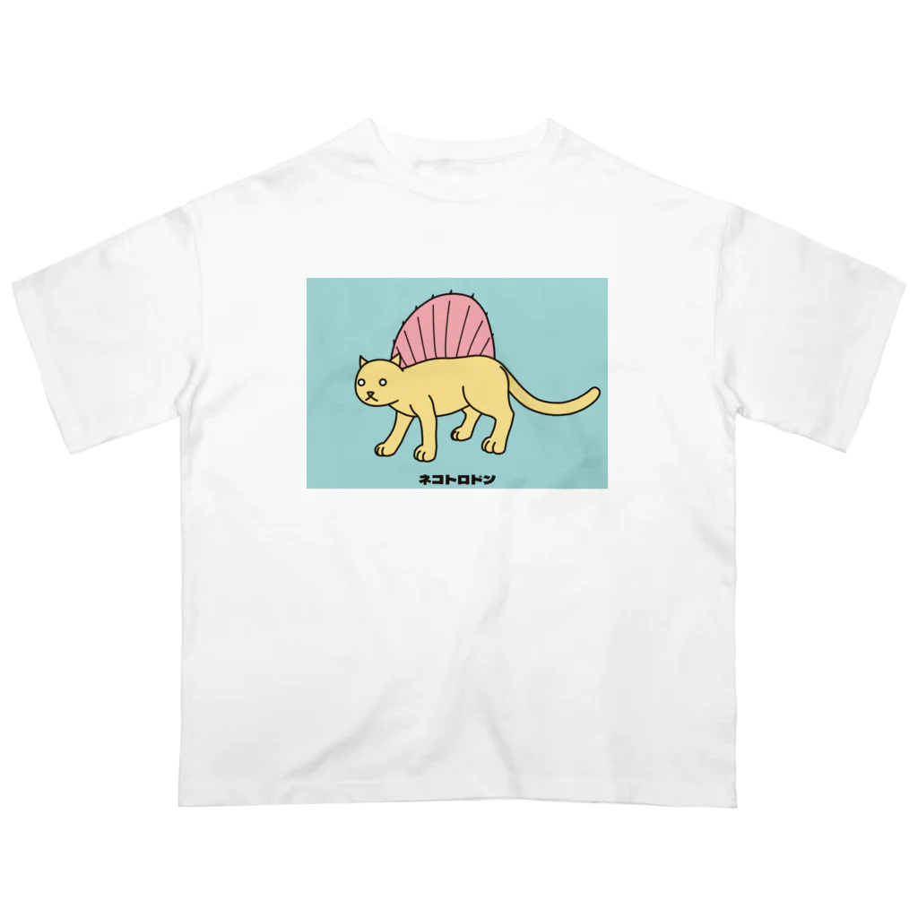 泥と暮らしのネコトロドン（カラーA） オーバーサイズTシャツ