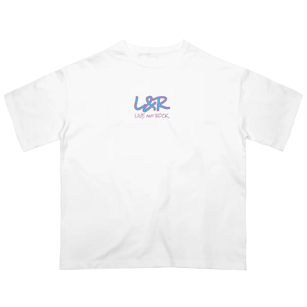 L&RのL&R  LIVE and ROCK Oversized T-Shirt