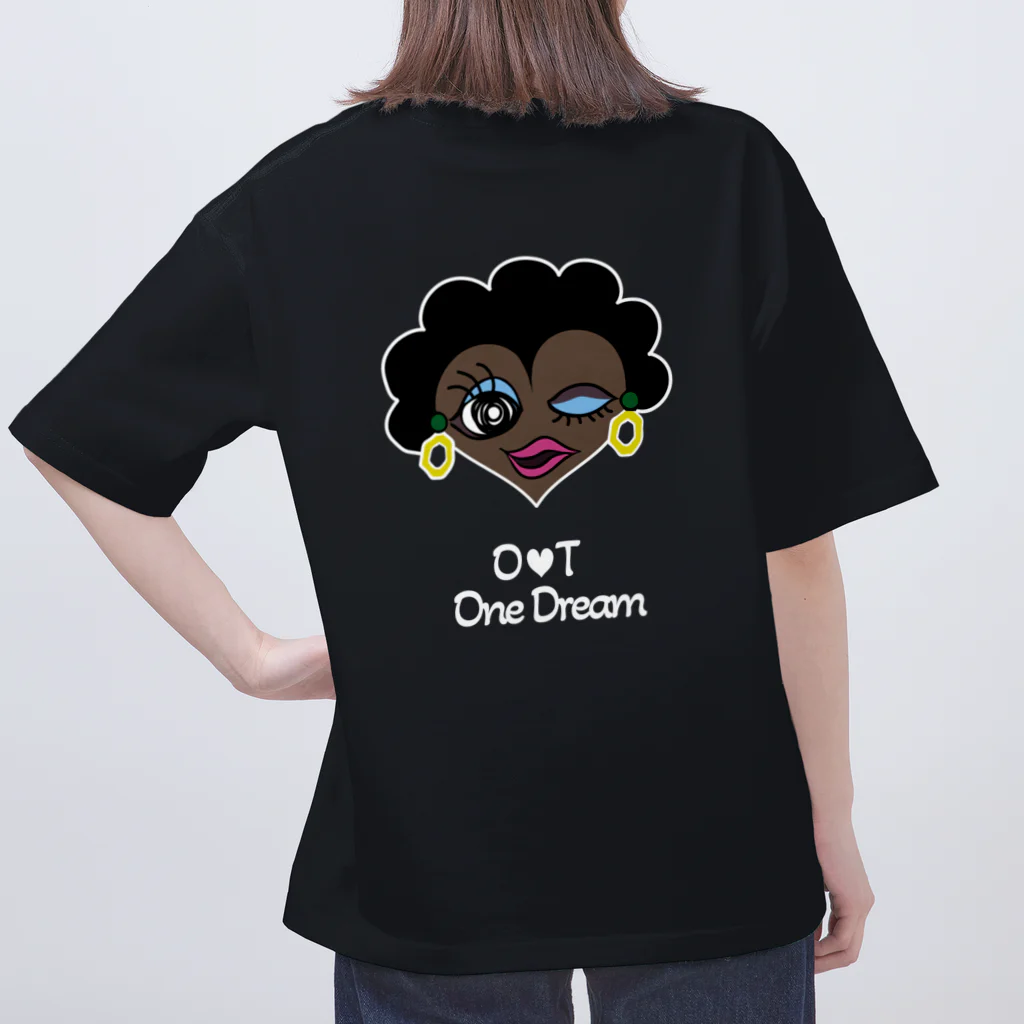 GYAELEONのO❤︎T One Dream Tシャツ　（ロゴホワイト） オーバーサイズTシャツ