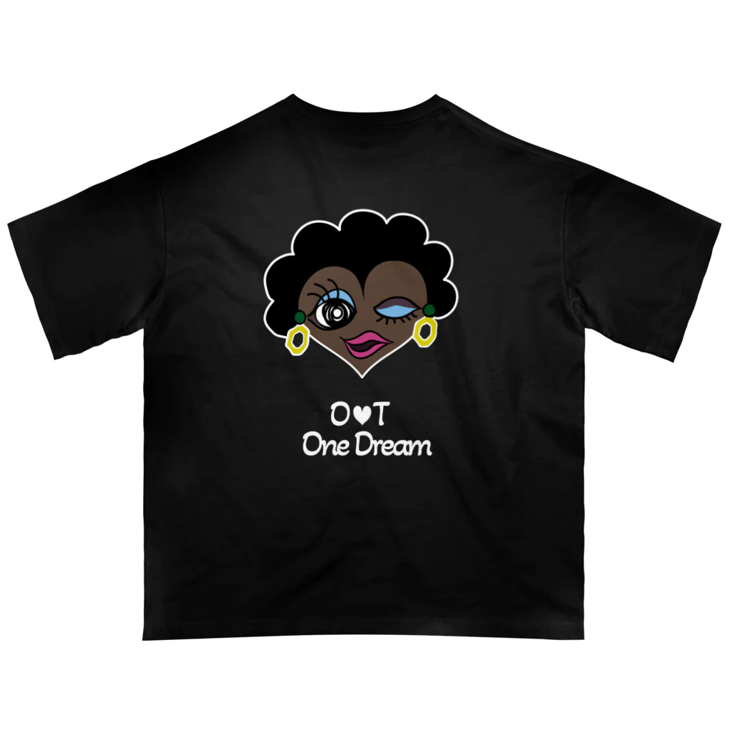 GYAELEONのO❤︎T One Dream Tシャツ　（ロゴホワイト） オーバーサイズTシャツ