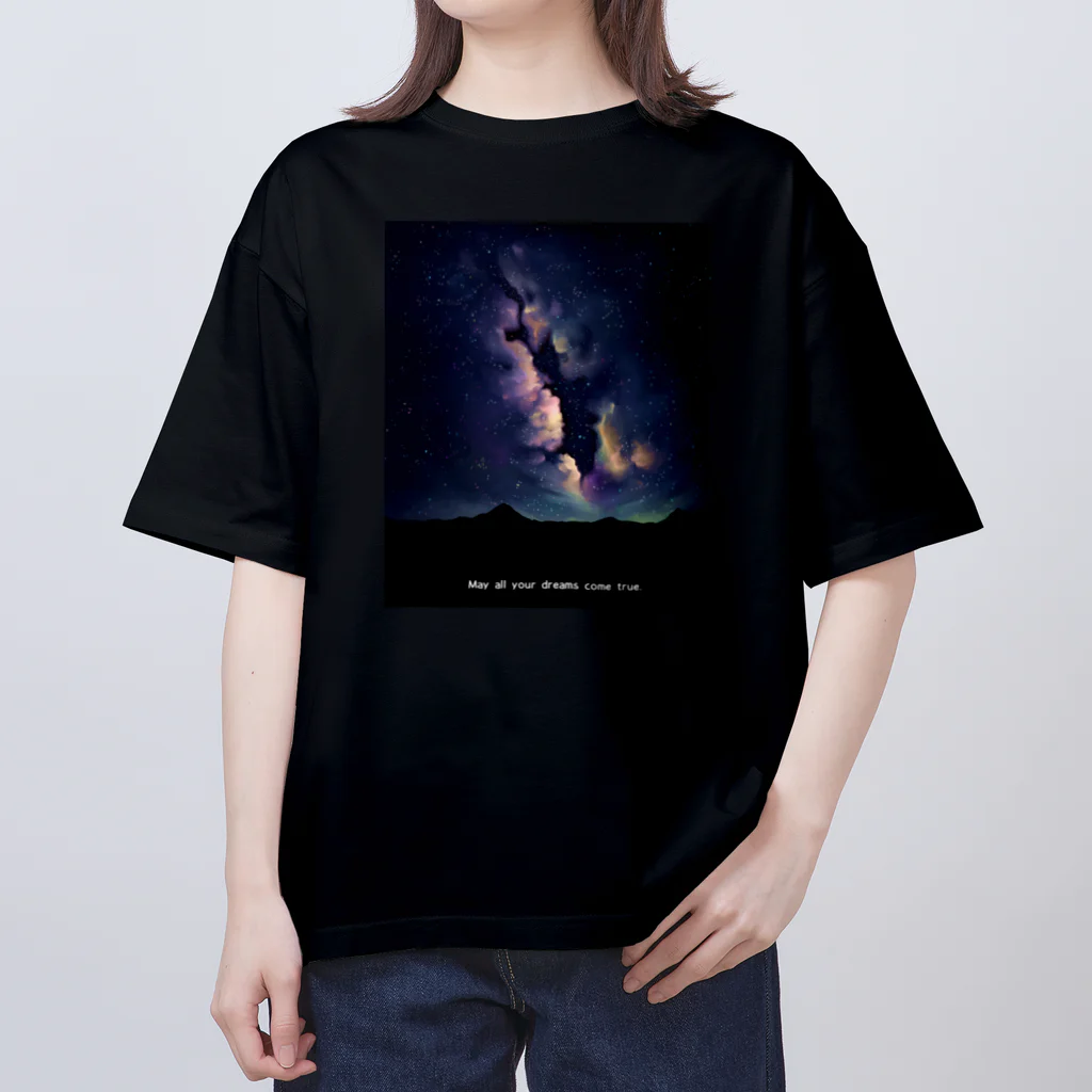 ari designの夜空星空(イラスト・修正版) Oversized T-Shirt