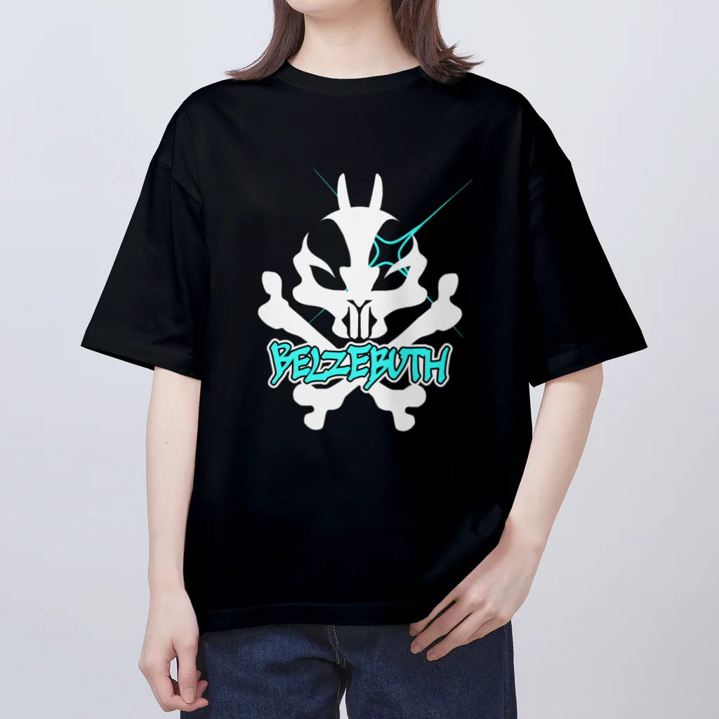 YAGUshopの蝿の王ロゴ-白 Oversized T-Shirt