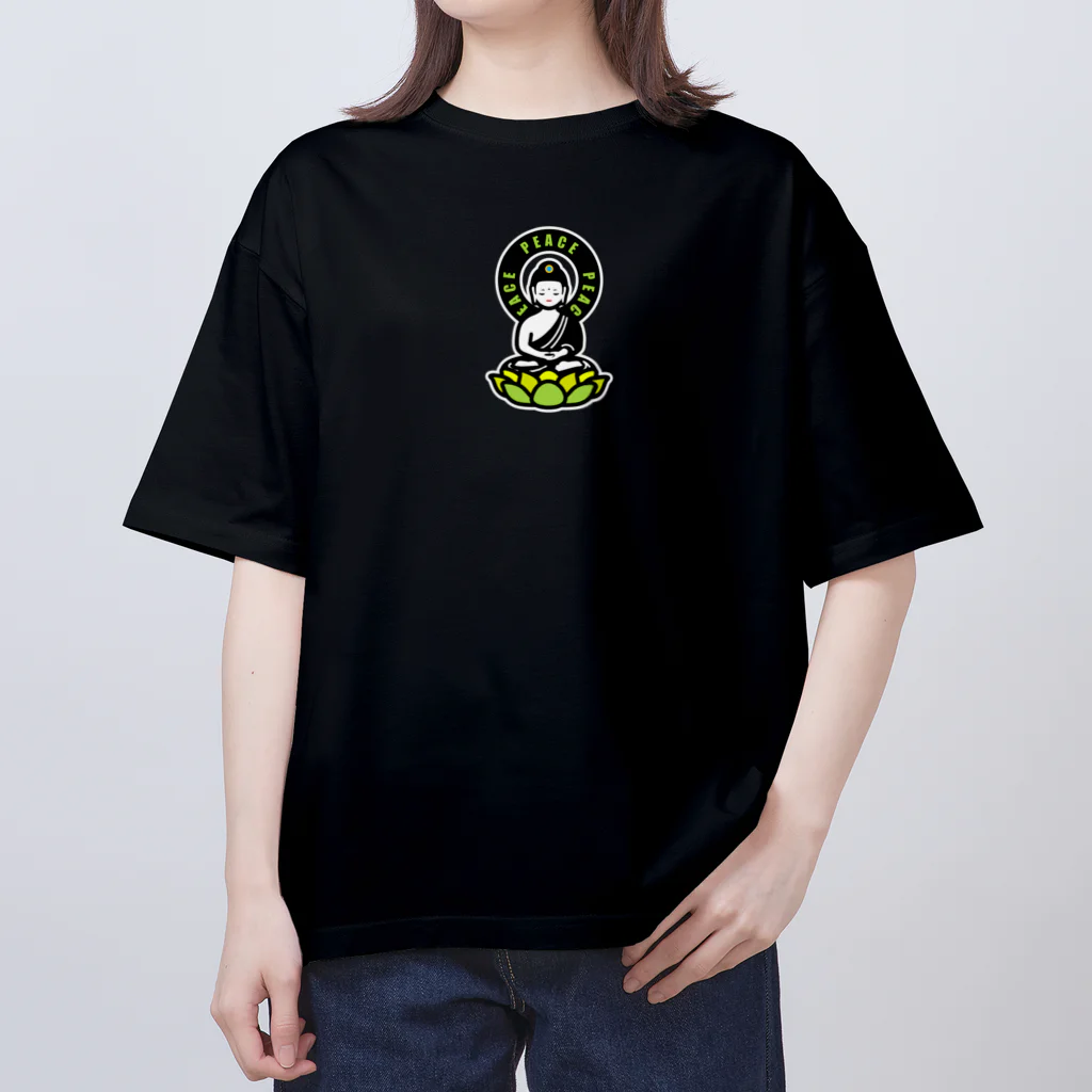 くねくね道のPEACE BUDDHA オーバーサイズTシャツ