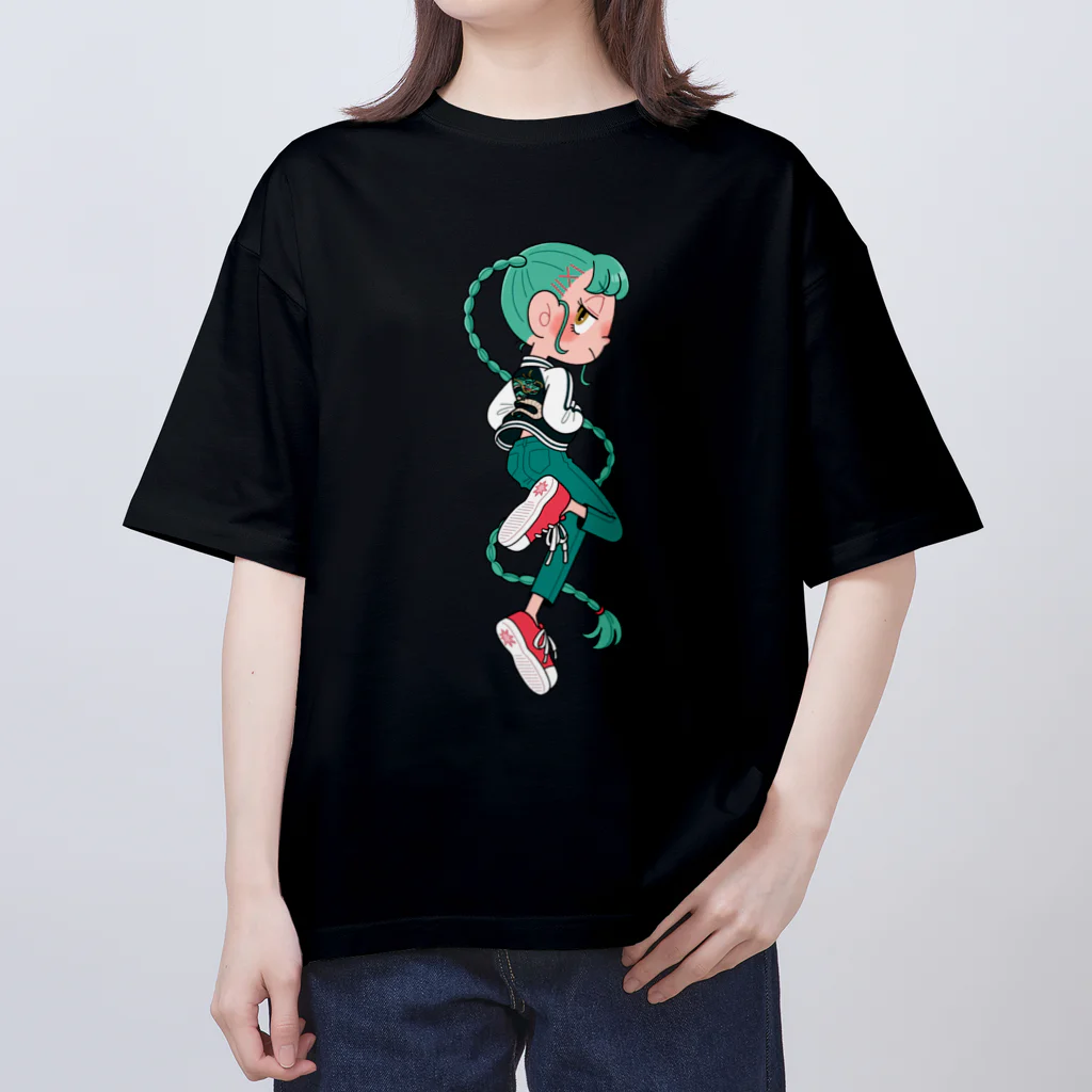 おおつきあやの辰年ガール オーバーサイズTシャツ