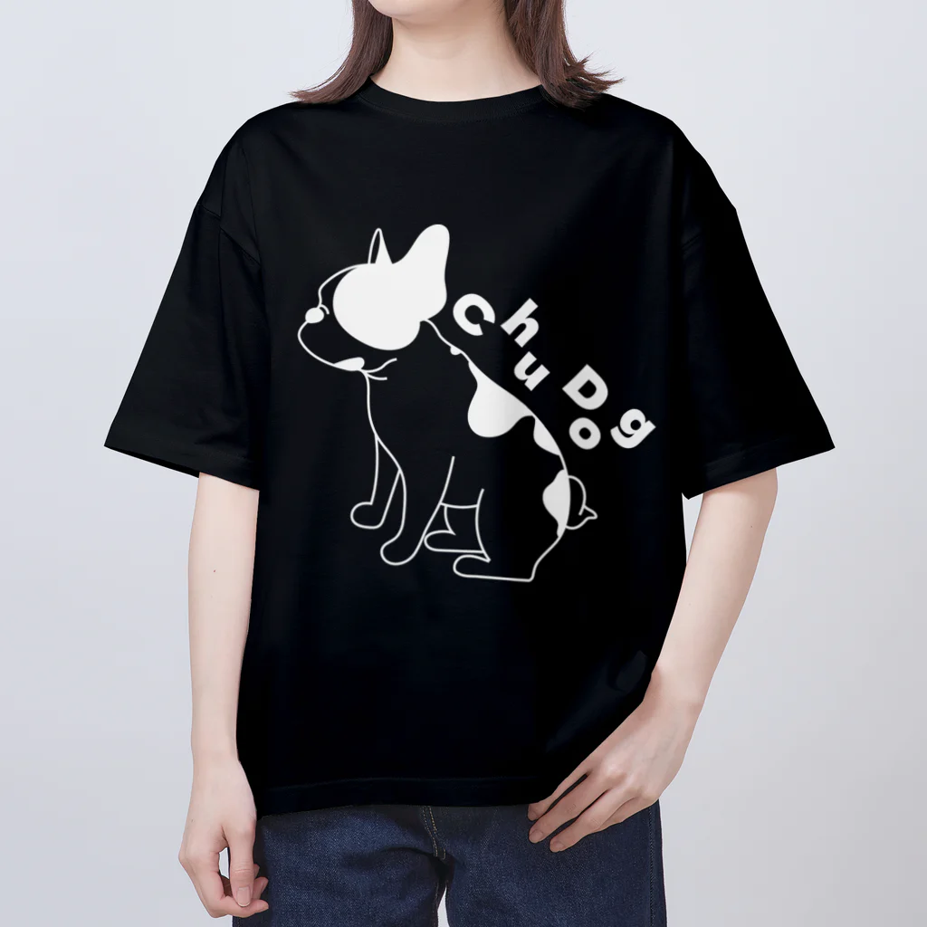 Chu_DogのChu Dog フレンチブルドッグNo.1 Oversized T-Shirt