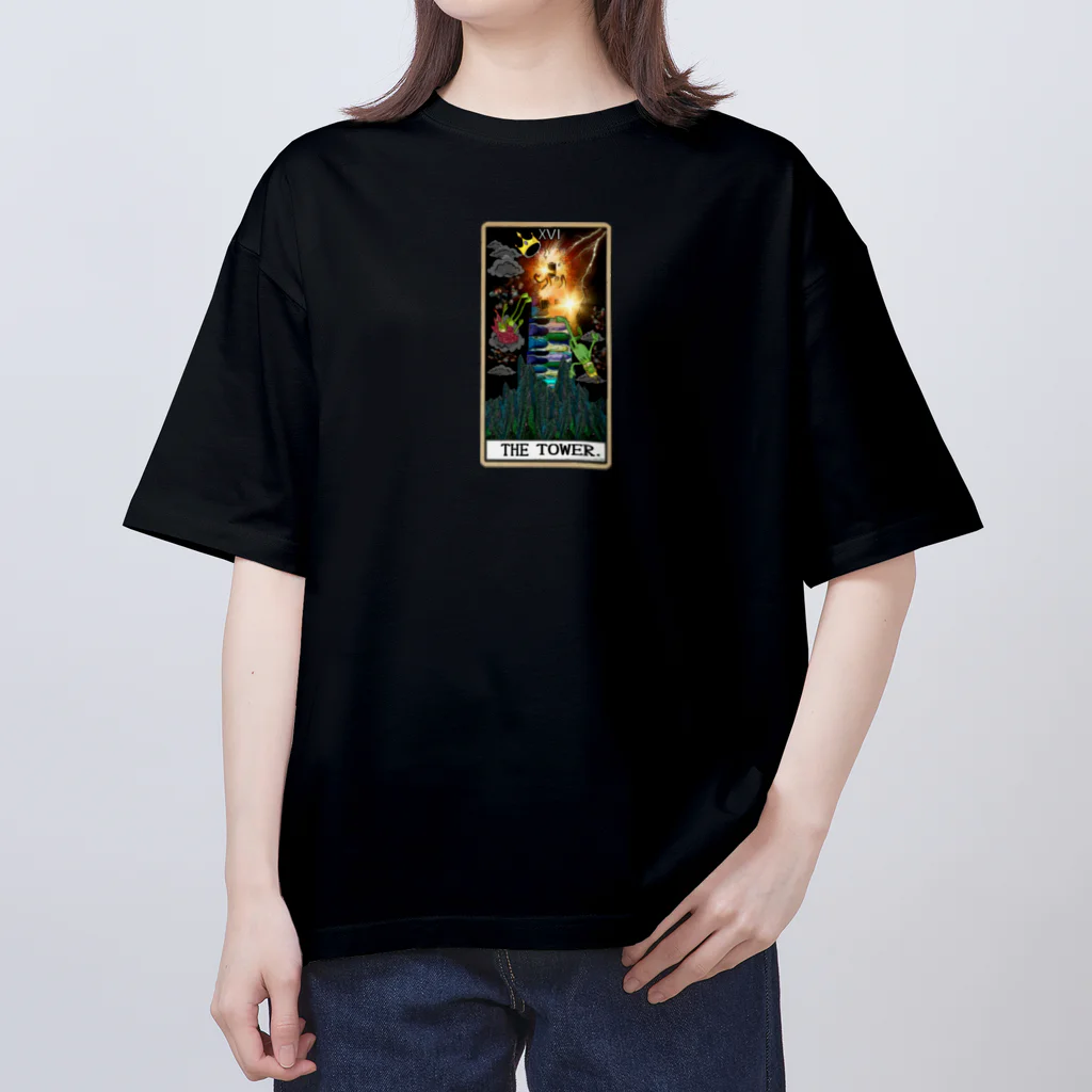 みにゃ次郎のタロットTOWERS オーバーサイズTシャツ